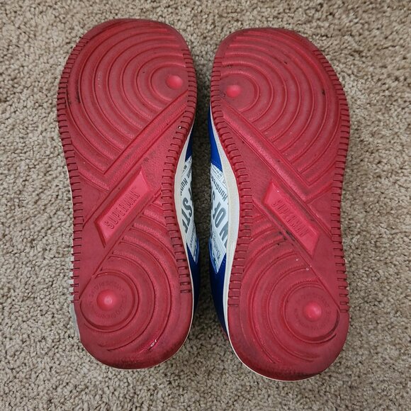 DC Comics Limited Soles Superman Clark Kent Blue White Red Sneakers Shoes 2010 - Picture 7 of 10